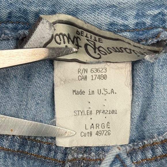 Saint Germain Boyfriend Mom Jeans Womens Sz L Light Blue High Rise Embroidered - Picture 4 of 14